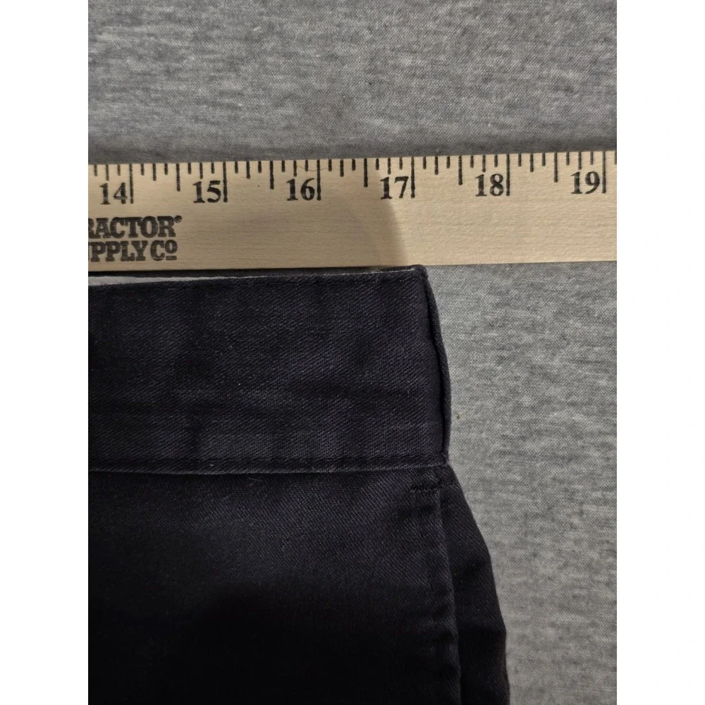 Dickies WP882 Slim Straight Work Pants Black 34x34 Men's Work Wear Flaws